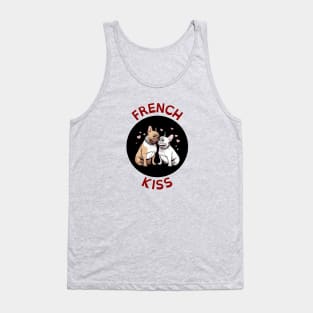 French Kiss | French Bulldog Pun Tank Top